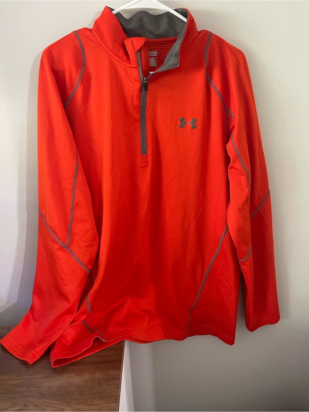 Under Armour Men’s Orange Half-Zip Training Pullover
